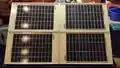 The solar panels on the cart