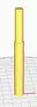 3. Print one axle with the orientation shown (for smoothest surfaces). Print time: 38 mins at 70 mm/s