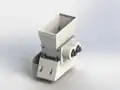 Printed housing for mini shredder