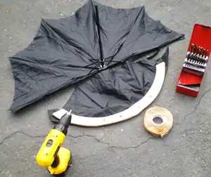 Awning Style B ready to be constructed.