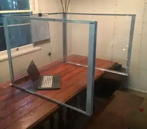 Indoor Lab Barrier This barrier will allow for students to return to lab safely