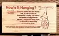 Informational sign displayed near Bat Bnb