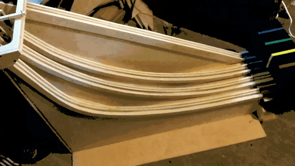 Brachistochrone A brachistrochrone race demonstrating the fast path between two points under the force of gravity.