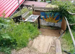 CCAT outdoor solar heated wash station A Passive Solar Heated Wash Station at CCAT