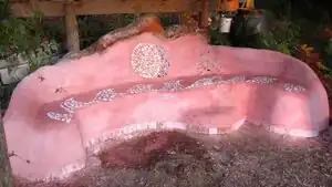 Cob protection and beautification A plaster that protects and beautifies the cob installations at CCAT