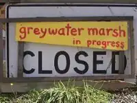 Figure 2 - The current status of the CCAT greywater marsh. Photo by Ben Stern