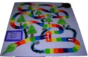 The Rad Triad A Chutes and Ladders-like board game, a popup book and a sing-a-long song