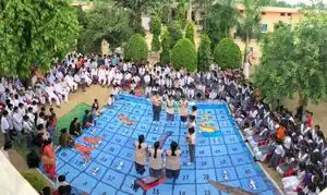 Final skit being performed during education fair