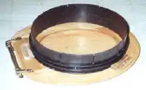 The seat with flange attached