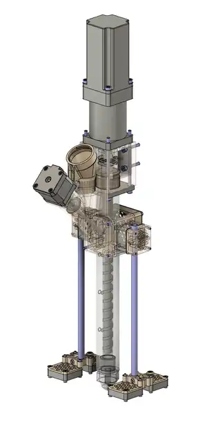 Extruder vertical position