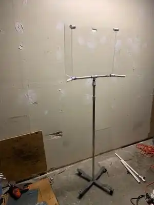 Plexistand This plexistand allows a safe way for students to perform on stage while still being visible to the audience.