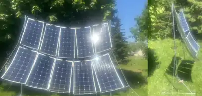 Low-cost pole and wire photovoltaic racking