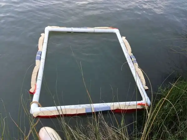 Complete PVC frame at the Mad River