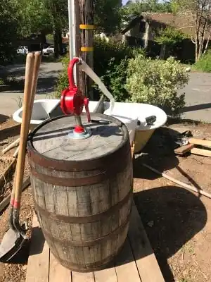 CCAT greywater 2017 Greywater pump at CCAT