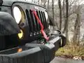 Action shot on bumper of Jeep.
