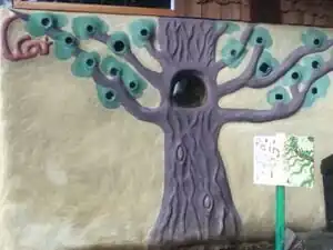 CCAT greenshed cob wall Cob wall of CCAT's Greenshed