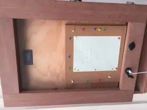 Completed bulletin box.