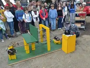 Human powered blender Two person human powered blender device