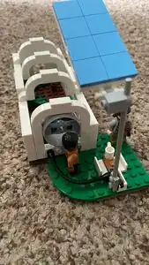 Panels connected to the fans.