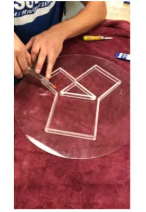 Pythagorean A physical demonstration of the Pythagorean Theorem using liquid.