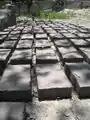 Fig 1b: Our beautiful adobe bricks, in the initial drying stage.
