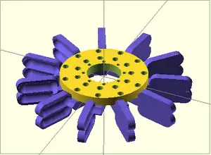 Bike Hub Pelton Turbine