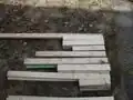 Fig 2: Pre-cut wood