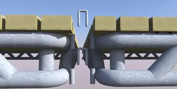 Rendering of Relief Platform and 'U' Brackets