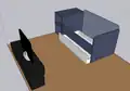 Captura de Pantalla del archivo "Render 3D del Sofá Cama Convertible.skp"