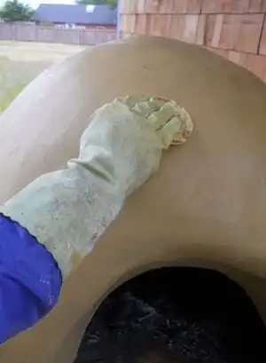 Fig.29 Smoothing out bumps and such with a delicate touch