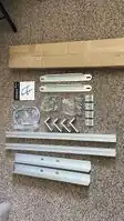 The components for the solar panel mount.
