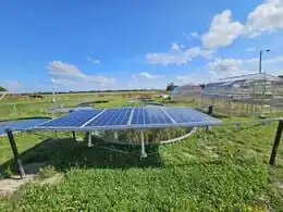 Experimental Validation of Tensegrity Solar Photovoltaic Racking