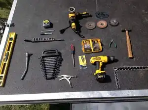 Figure 1- Tools used during construction of RIPSAW