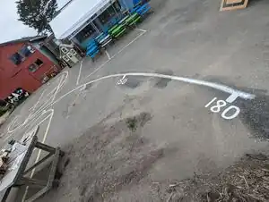 Right side of finished protractor design