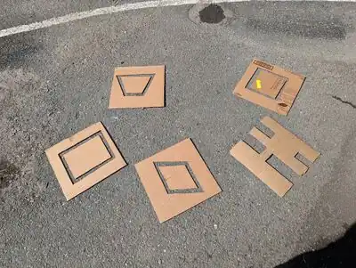 Shape stencils for the shape path