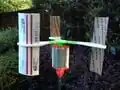 wind Modified Vertical Axis Wind Turbine (1/4" Motor Shaft)