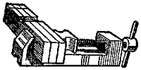 Fig. 10 - The tooImaker's vise is used for small, delicate work that would be damaged if placed in one of the heavier types of vises.