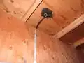 Step 2: Run wires through the roof.