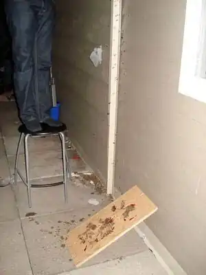 Test just as water began to fall